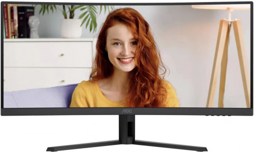 Монитор AOC 34" CU34B3E 1500R, VA UWQHD, 1/4ms, 120Hz, черный
