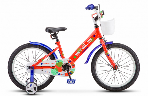 Детский велосипед STELS Captain 18 V010 (2021) оранжевый (требует финальной сборки) фото 2