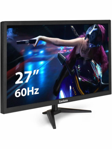 Монитор ExeGate 27" EB2700A черный {VA 1920x1080 75Hz 8ms 16:9 200cd 3000:1 178/178 D-Sub HDMI VESA регулировка накл} [EX297312RUS]