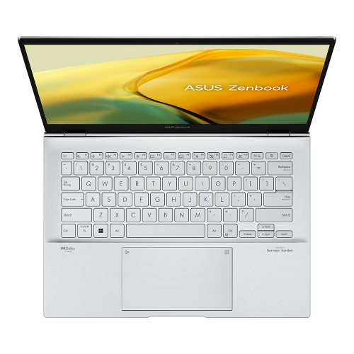 Ноутбук Asus Zenbook 14 UX3402VA-KP308 90NB10G6-M00FE0, 14", IPS, Intel Core i7 1360P 2.2ГГц, 12-ядерный, 16ГБ LPDDR5, 1ТБ SSD, Intel Iris Xe graphics, без операционной системы, серебристый фото 3