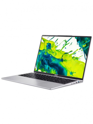 Ноутбук Acer Aspire Lite 16 AL16-54P-763P, 16" (1920x1200) IPS/Intel Core i7-1355U/16 ГБ DDR5/512 ГБ SSD/Intel Iris Xe Graphics/Без системы, Серебристый (NX.DK6CD.004) фото 2