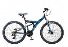 Горный велосипед STELS Focus MD 26 21-sp V010 (2019) Чёрный/синий (требует финальной сборки)