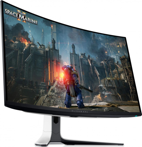 Монитор Dell 31.6" Alienware AW3225QF 1700R, QD OLED, UHD, 0,03ms, 240Hz, бежевый/чёрный фото 2