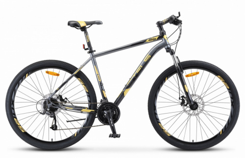 Горный (MTB) велосипед STELS Navigator 910 MD 29 V010 (2019) Черный/золотой