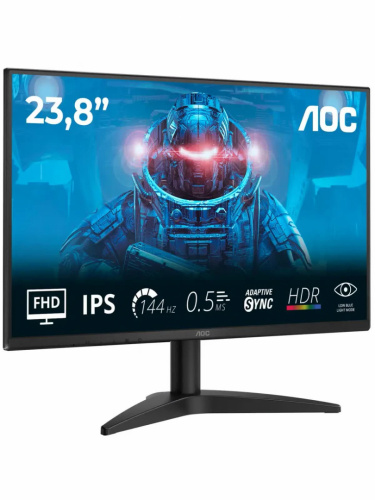 Монитор AOC 23.8" 24B36X черный IPS LED 16:9 HDMI матовая 1500:1 300cd 178гр/178гр 1920x1080 144Hz DP FHD 2.4кг