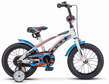 Детский велосипед STELS Arrow 14 V020 (2021) синий/белый 8.5" (требует финальной сборки)