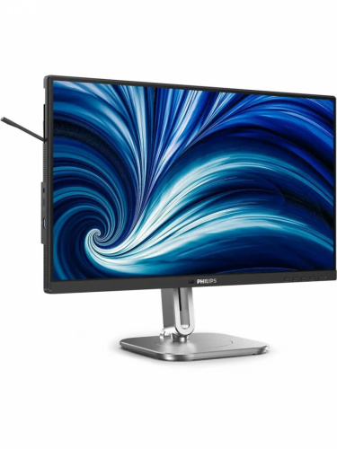 Монитор Philips 24B2N4200 23,8" 1920x1080, WLED, 16:9, IPS, 300cd, 1500:1, 4ms, 178/178, VGA, HDMI, DP, USB Hub, Speakers, 120Hz, Tilt, HAS, Swivel, Pivot, Внутр, VESA, Black, 3y