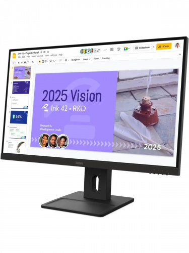Монитор Lenovo E27q-40 27", 16:9, IPS, QHD, 4ms, 350cd, 100Hz, HDMI, DP, SPK, HAS фото 2