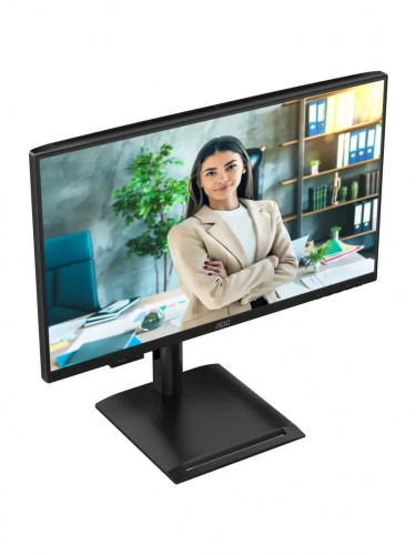 Монитор AOC 24P4U 23.8" 1920x1080 WLED 16:9 IPS 300cd, 1500:1, 20M:1, 4ms, 178°/178°, VGA, HDMI, DP, USB hub: USB3.2x3, USB-B3.2, USB-C(15W), 120Hz, Speakers, Tilt, Height, Swivel, Pivot, Internal, VESA, Black, 3y фото 3
