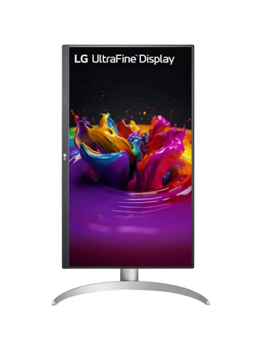 Монитор LG 27" 27UP850K-W, 3840x2160, IPS, 60Hz, HDMIx2+DP+USB-C, pivot, silver фото 3