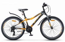 Подростковый горный велосипед STELS Navigator 410 V 24 V010 (2019) 12" черный/желтый (требует финальной сборки)
