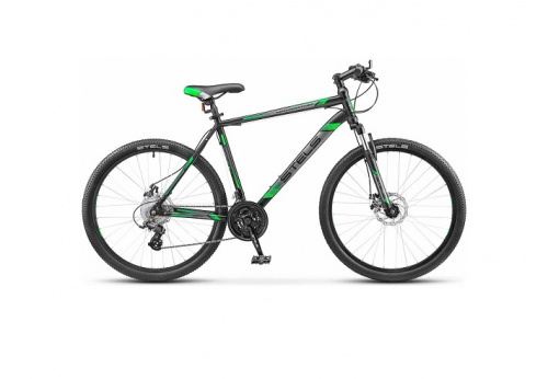 Горный (MTB) велосипед STELS Navigator 700 MD 27.5 F010 (2019) Черный/зеленый фото 3