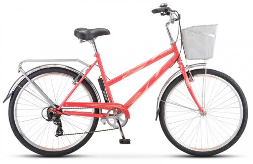 Городской велосипед STELS Navigator 250 Lady 26 Z010 (2019) +КОРЗИНА Коралловый (требует финальной сборки)